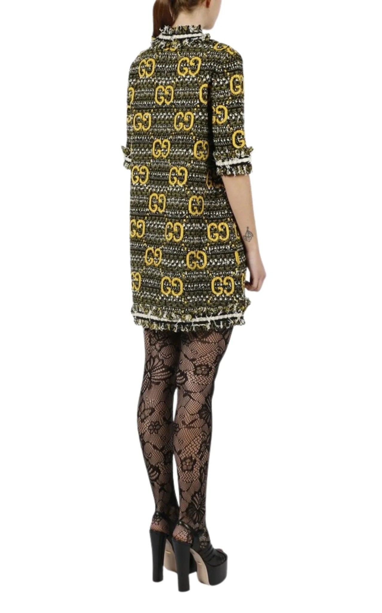 Gucci GG Tweed Lamé Mini Dress