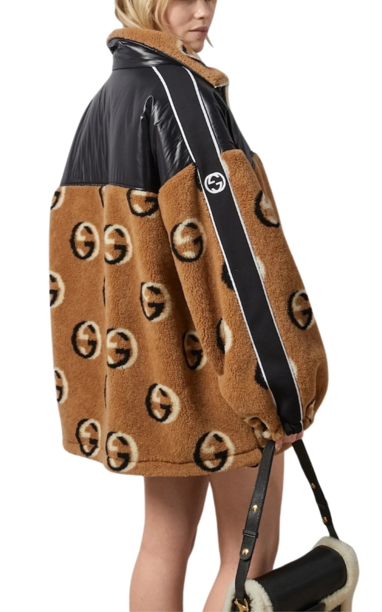 Gucci GG Wool Fleece Jacquard Zip Jacket - Runway Catalog