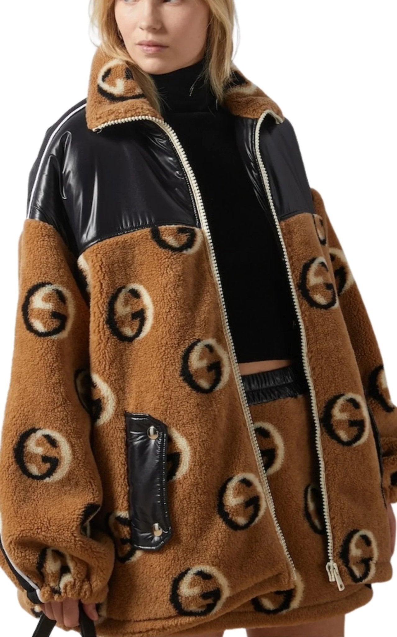 Gucci GG Wool Fleece Jacquard Zip Jacket - Runway Catalog