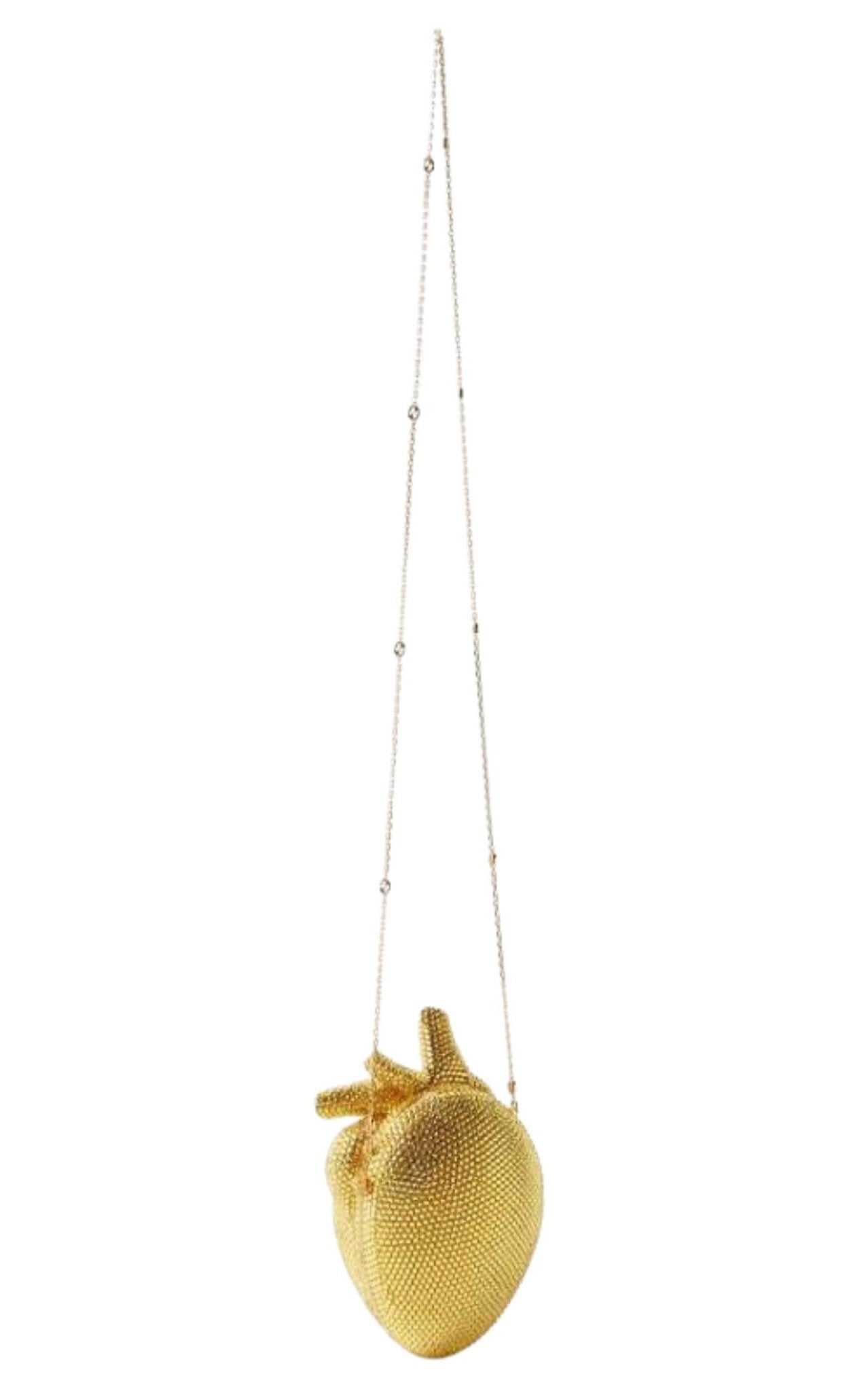Gucci ハート型ケース ゴールド Gucci Gold Broadway Heart Crystal-Embellished Clutch Bag – Runway