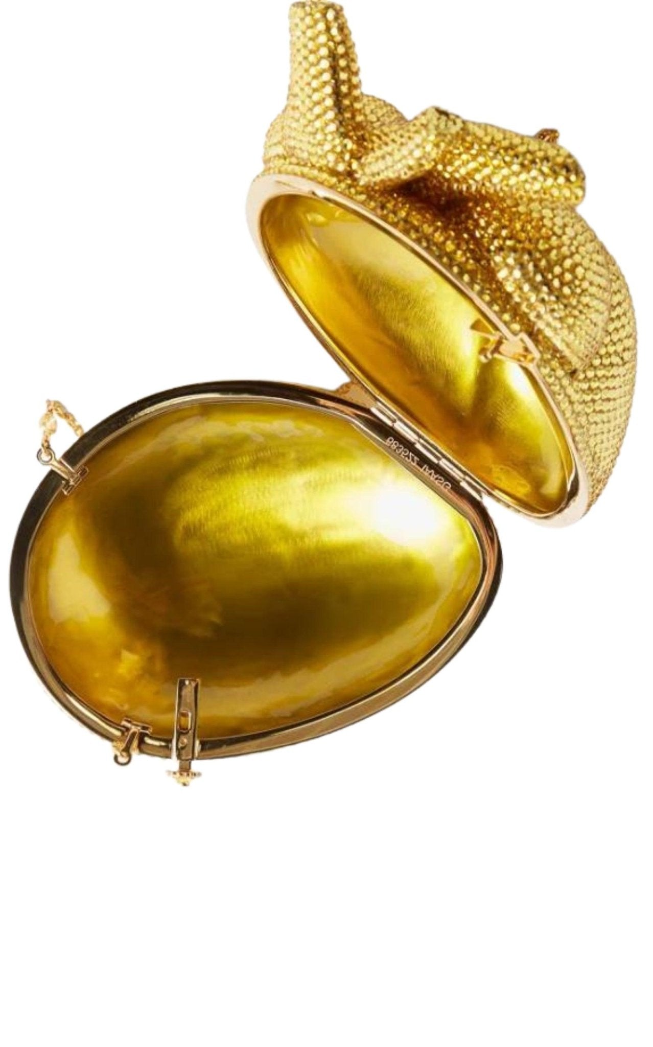 Gucci ハート型ケース ゴールド Gucci Gold Broadway Heart Crystal-Embellished Clutch Bag – Runway