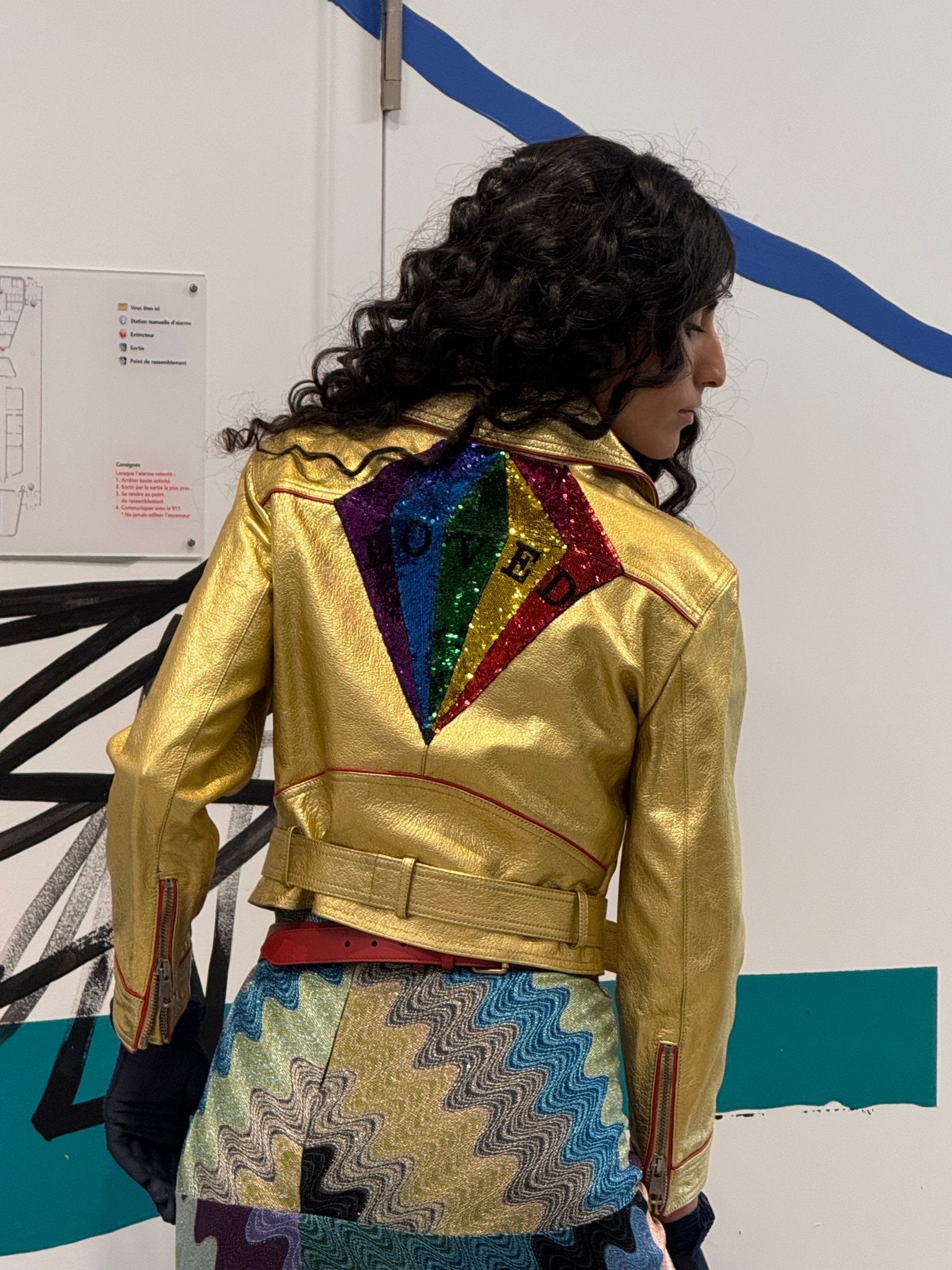 gucci-gold-leather-short-biker