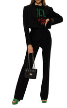 Mules Gucci vertes ornées - Catalogue défilé