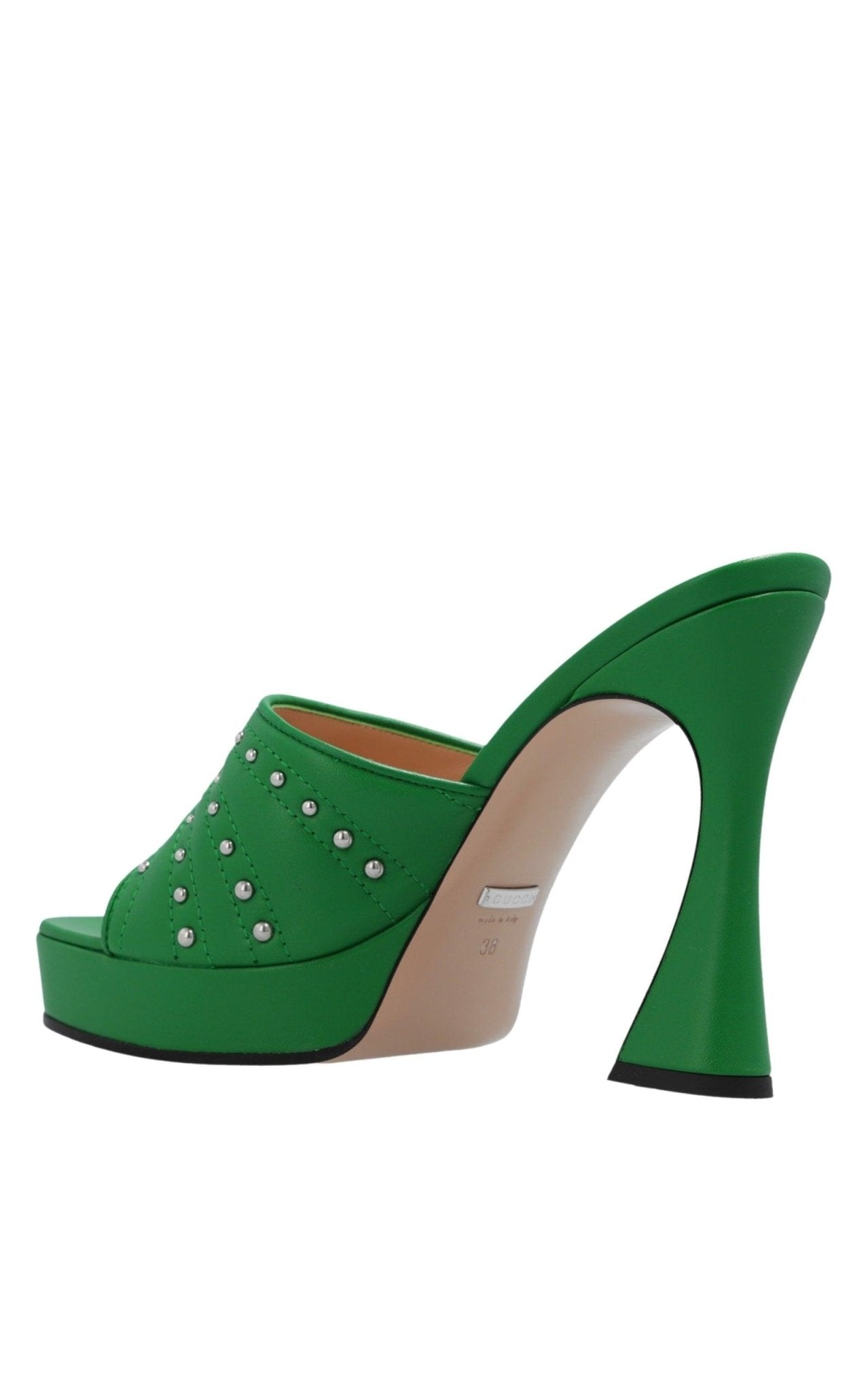 Gucci Green Embellishment Mules