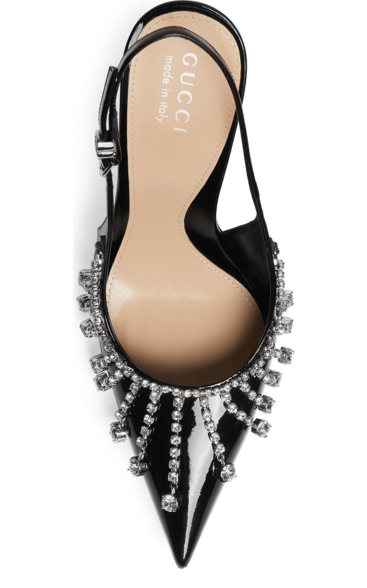 Gucci Guinevere 105mm stiletto heel slingback pumps