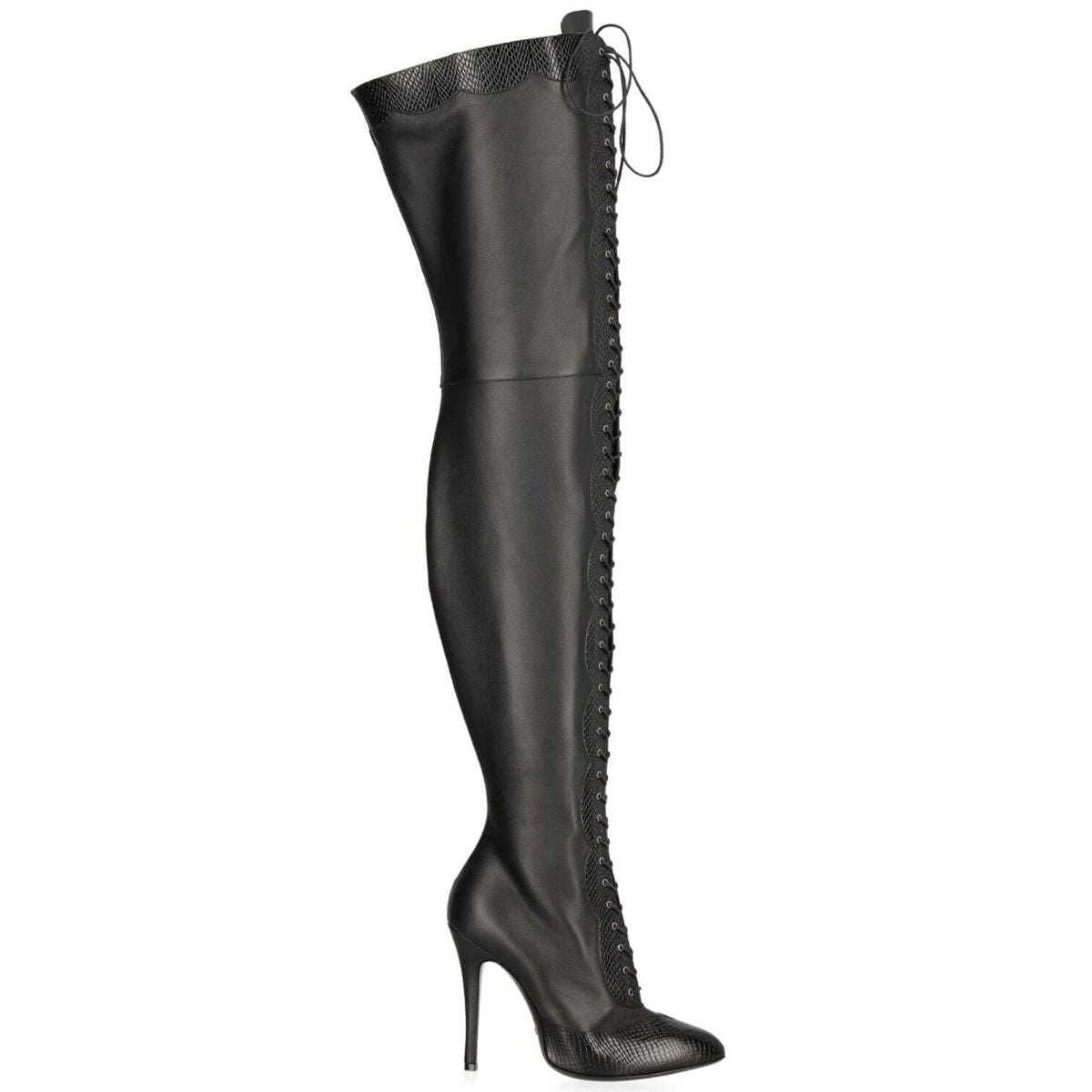 Gucci Harriet Leather Over The Knee Boots
