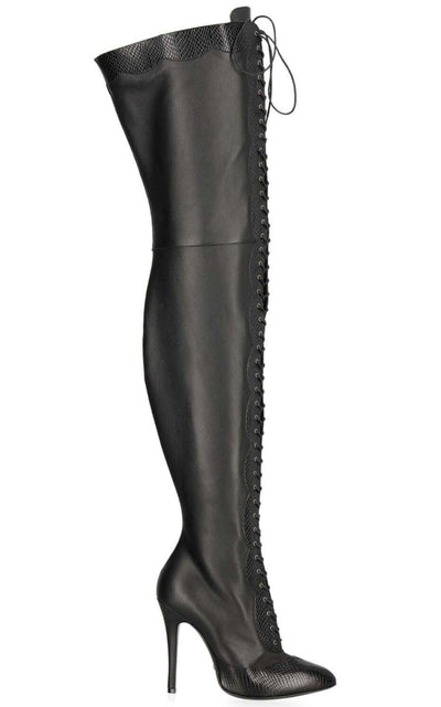 Gucci Harriet Leather Over The Knee Boots - Runway Catalog