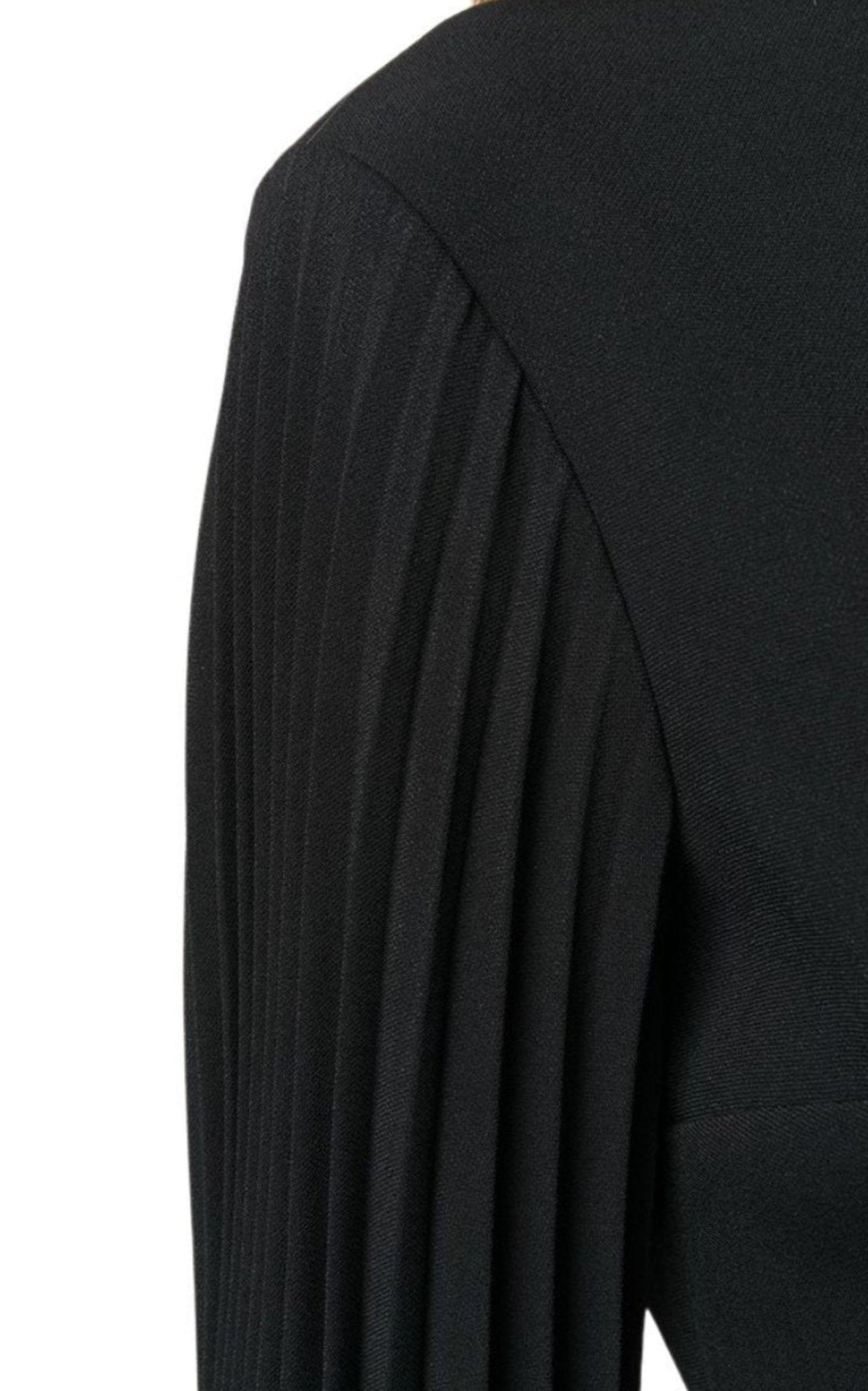 Gucci Heart Cutout Pleated Crepe Dress - Runway Catalog