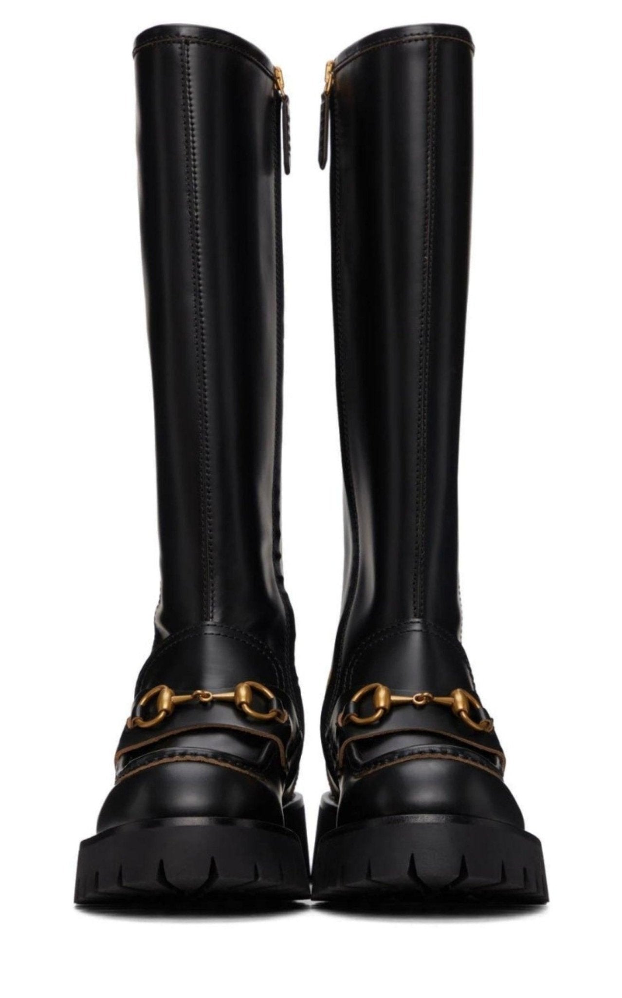 Gucci Horsebit Detail Knee - high Boots - Runway Catalog