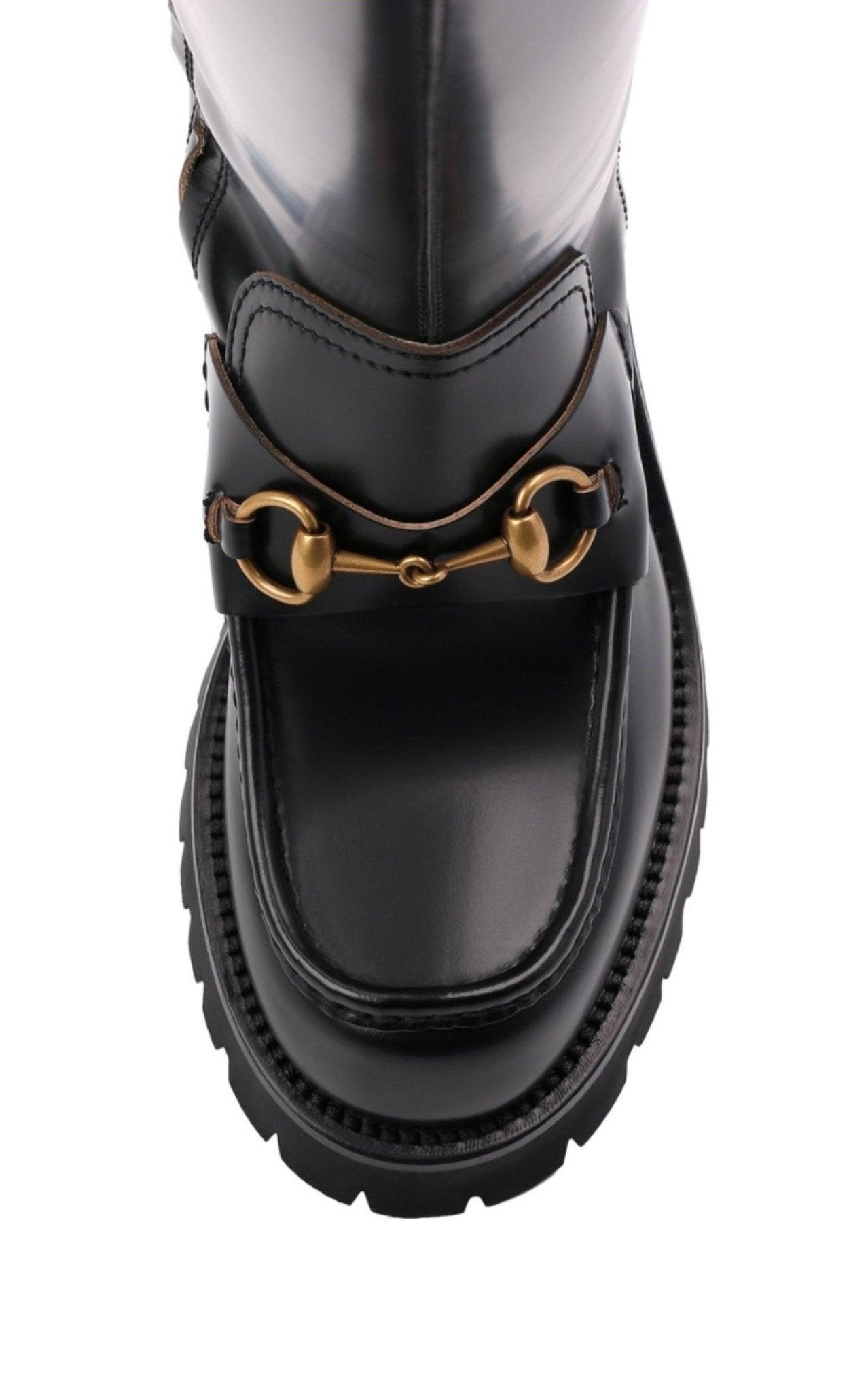 Gucci Horsebit Detail Knee-high Boots - Runway Catalog