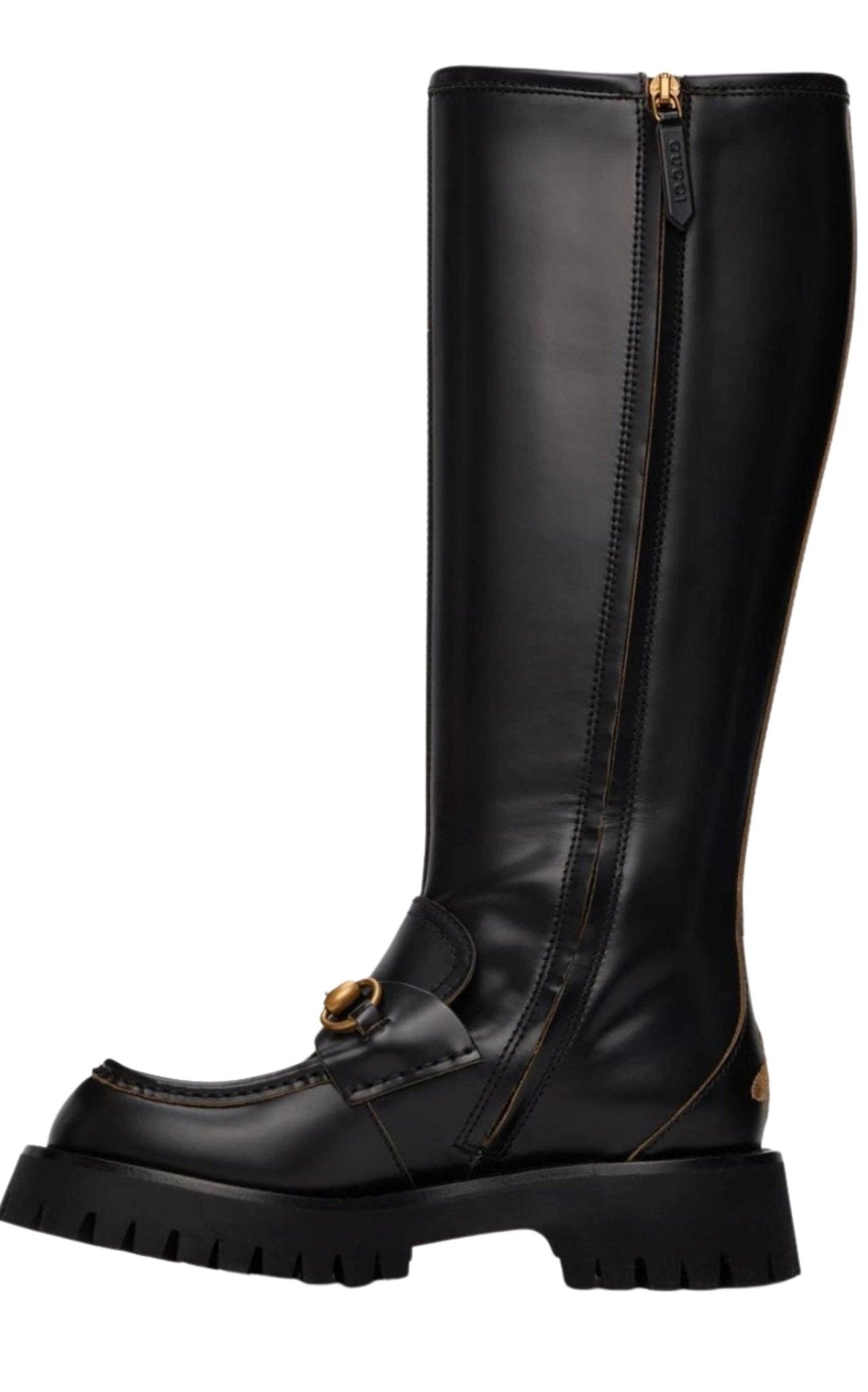 Gucci Horsebit Detail Knee - high Boots - Runway Catalog