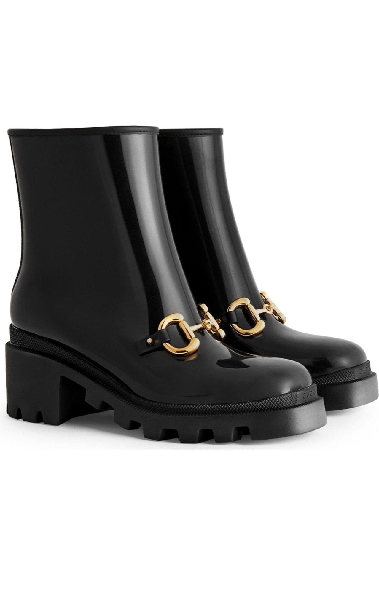 Gucci Horsebit - Detailed Heeled Rubber Rain Boots – Runway Catalog