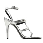 Gucci Horsebit Silver Leather Sandals - Runway Catalog