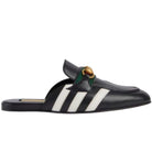 Gucci Horsebit x Adidas Leather Slipper in Black - Runway Catalog