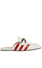 Gucci Horsebit x Adidas Lederslipper in Weiß – Runway-Katalog
