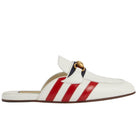 Gucci Horsebit x Adidas Leather Slipper in White - Runway Catalog