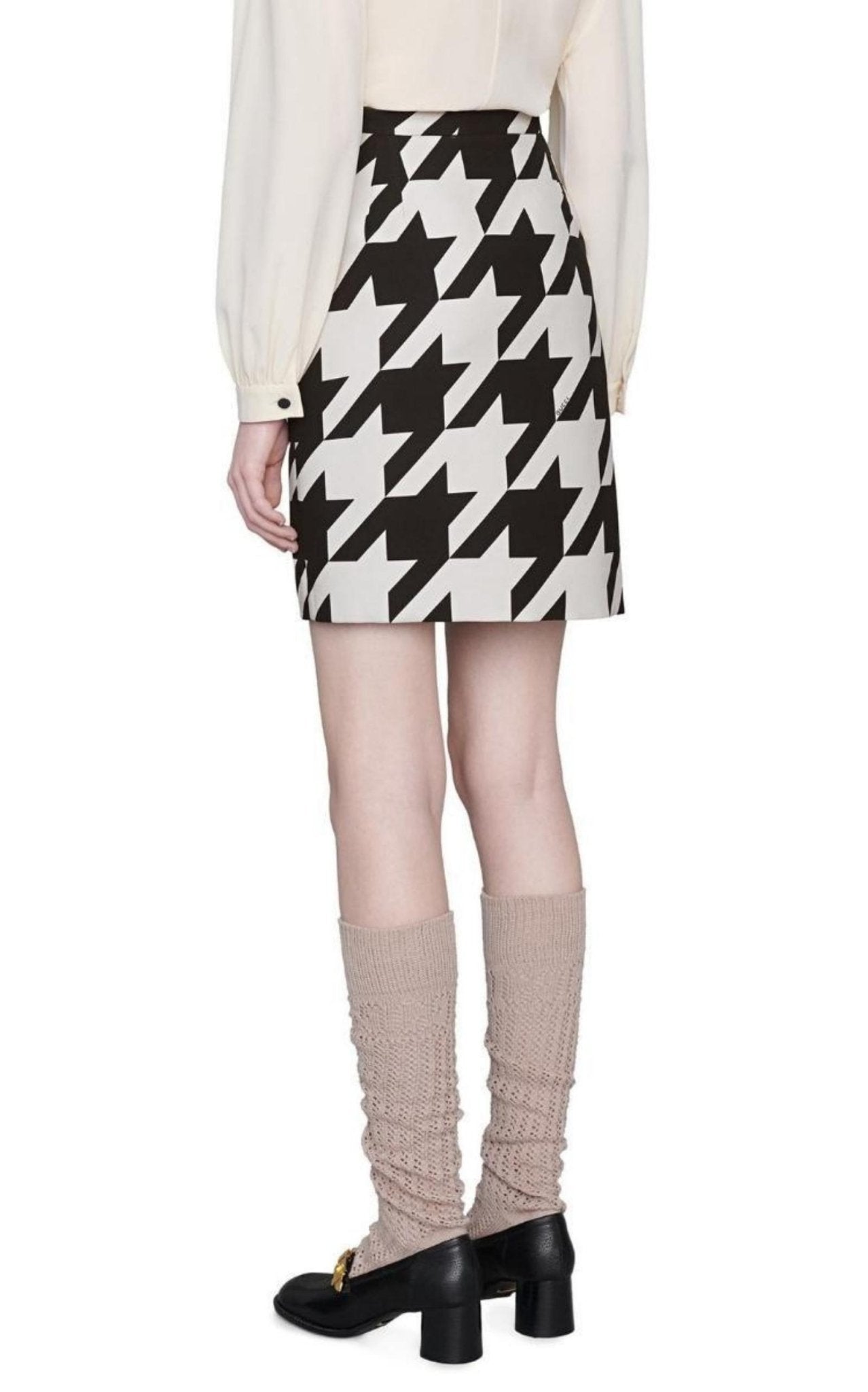 Gucci Houndstooth Mini Skirt - Runway Catalog