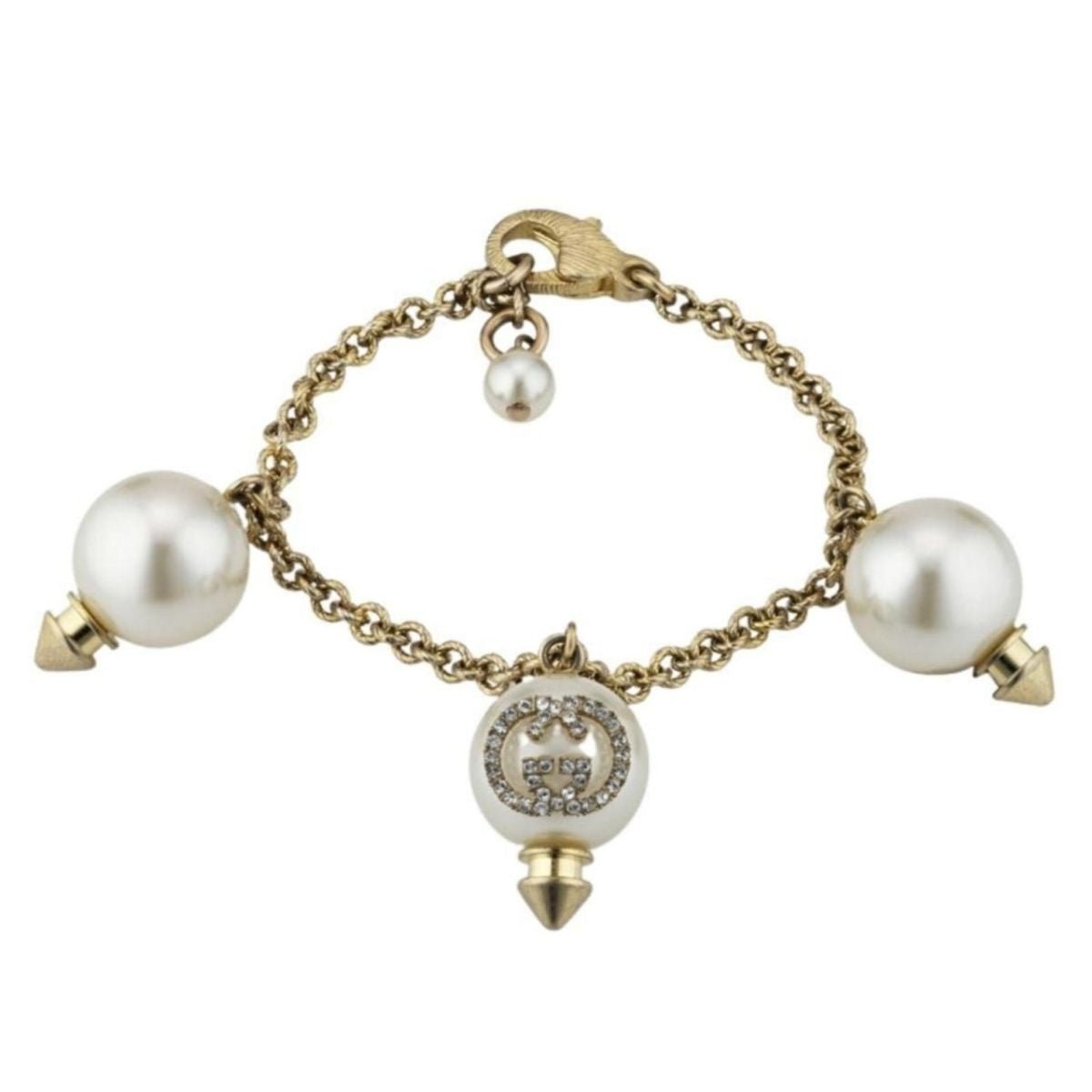 Gucci Interlocking G Bracelet with Pearls - Runway Catalog