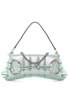 Gucci Iridescent Green Horsebit Chain Medium Shoulder Bag - Runway Catalog