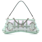 Gucci Iridescent Green Horsebit Chain Medium Shoulder Bag - Runway Catalog