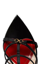 Gucci Jerry Lackleder-Sandalen mit Käfigdesign – Laufsteg-Katalog