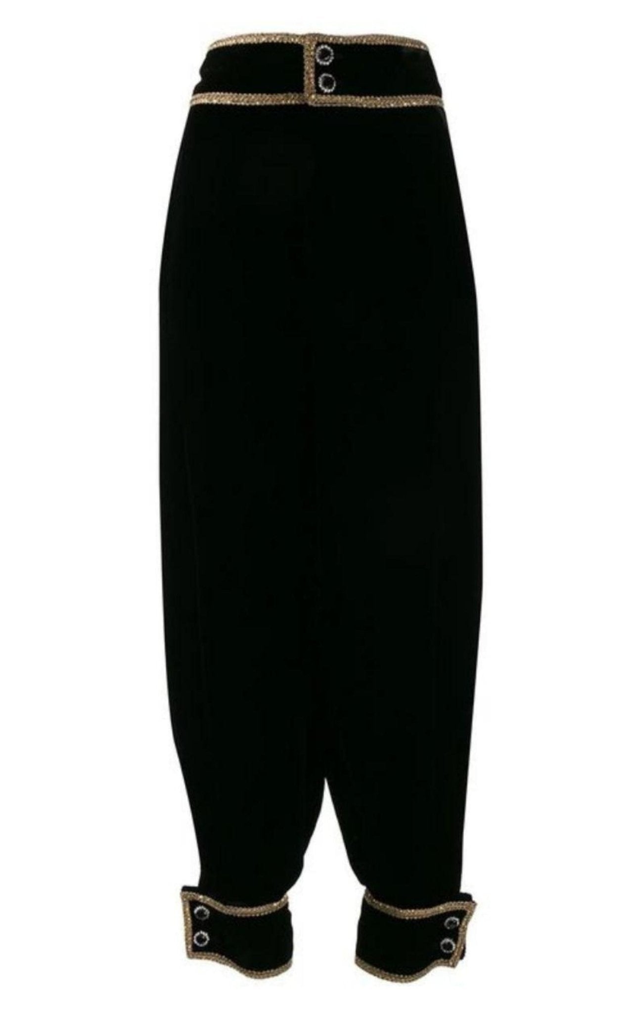 Gucci Jewel - embellished Cotton Trousers - Runway Catalog