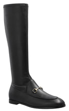 Gucci Jordaan Black Leather Knee-High Boots