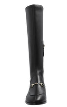 Gucci Jordaan Black Leather Knee-High Boots