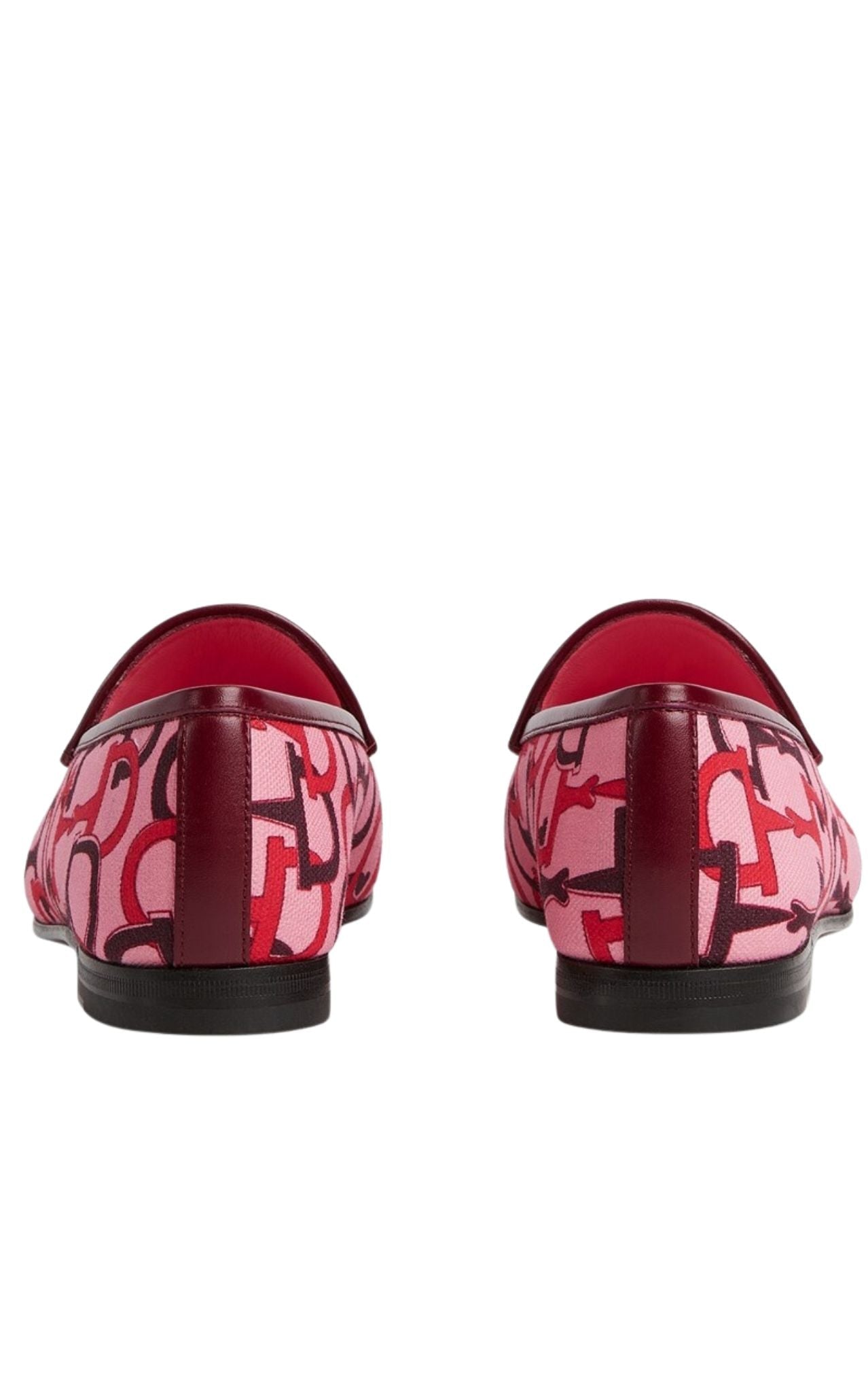 Gucci Jordaan Pink Horsebit Canvas Loafer – Laufsteg-Katalog