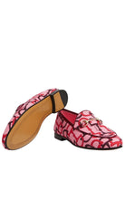 Gucci Jordaan Pink Horsebit Canvas Loafer