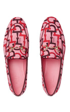 Gucci Jordaan Pink Horsebit Canvas Loafer