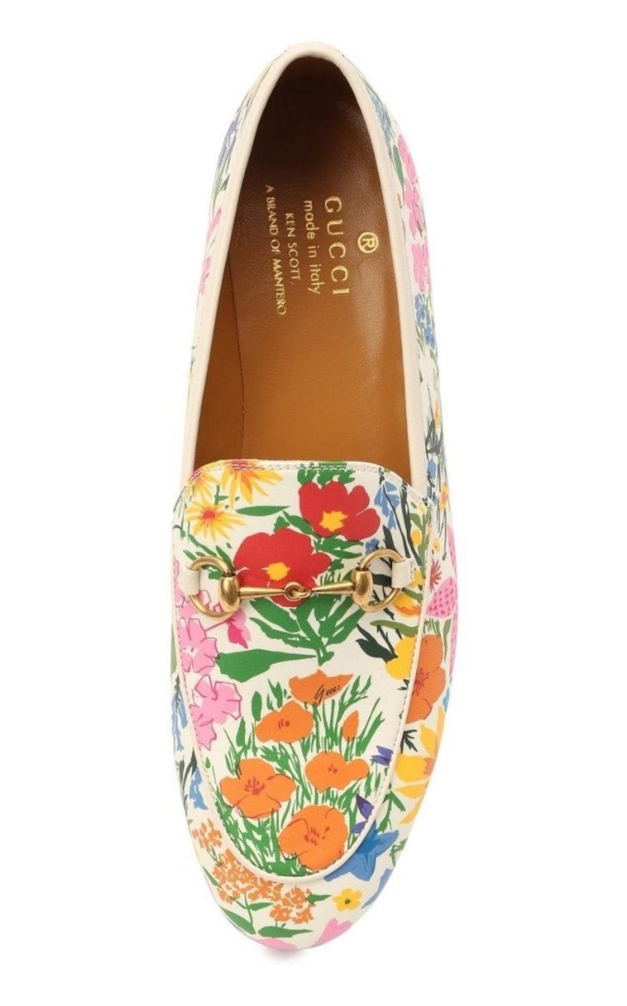 Gucci x Ken Scott Jordaan Floral Horsebit Leather Loafers