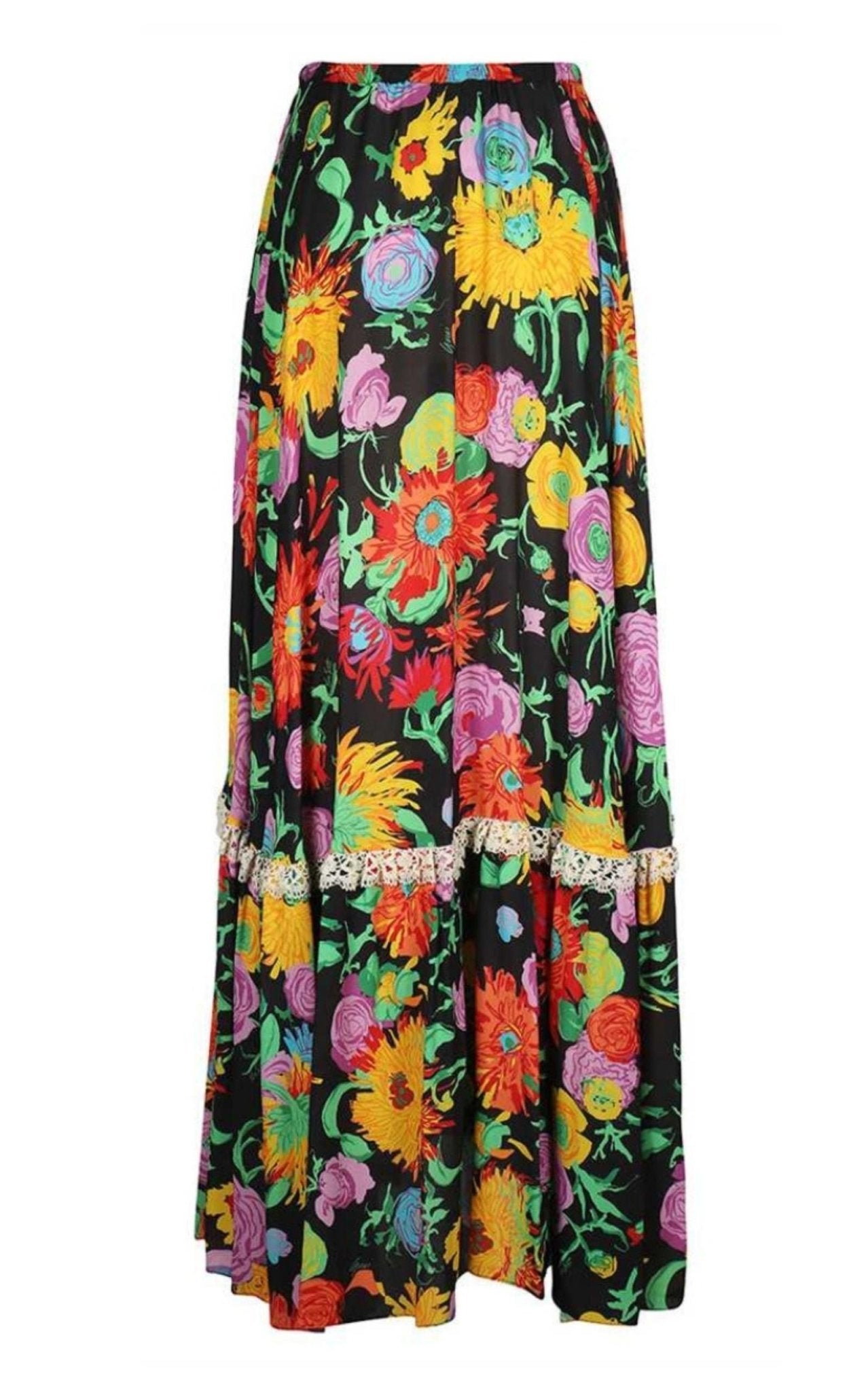 2021年春夏GUCCI ken scott ロングスカート　グッチ Gucci Ken Scott- Print Viscose Skirt
