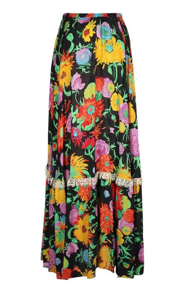 Gucci Ken Scott- Print Viscose Skirt