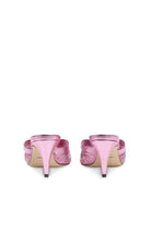 Gucci Knotted Metallic Leather Mid - Heel Bow Mule - Runway Catalog