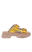 Gucci Leather Chunky Slide Sandals - Runway Catalog