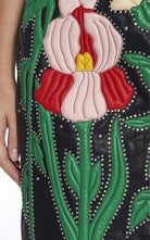 Gucci Leather Flower Intarsia Strapless Dress - Runway Catalog