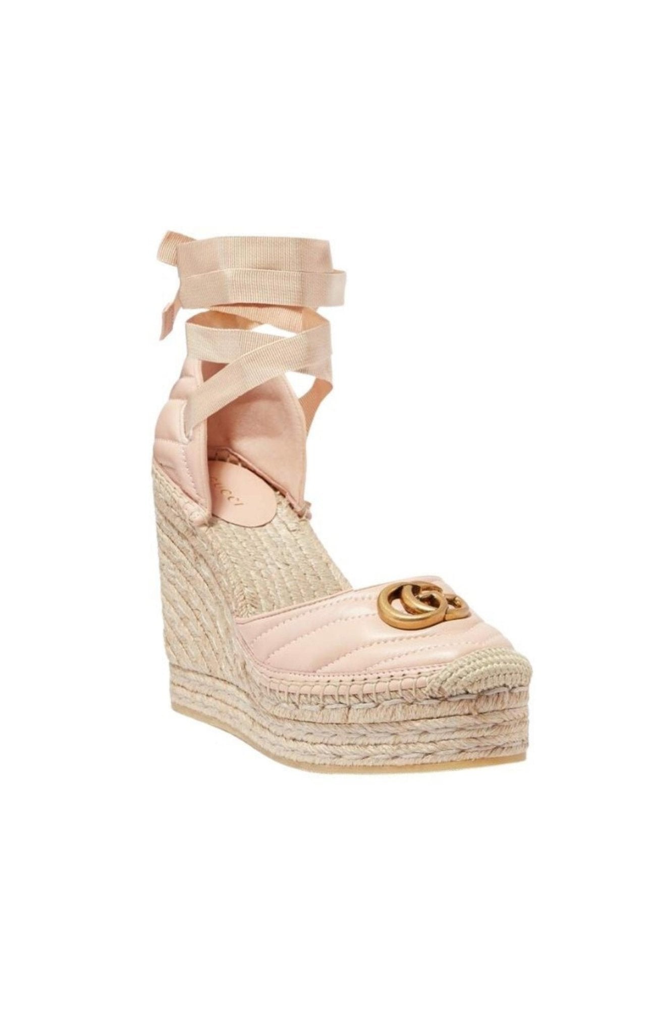 Gucci Leather Matelassé Platform Espadrilles - Runway Catalog