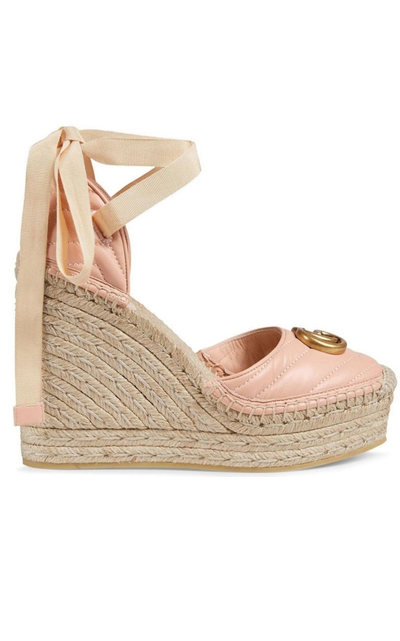 Gucci Leather Matelassé Platform Espadrilles - Runway Catalog
