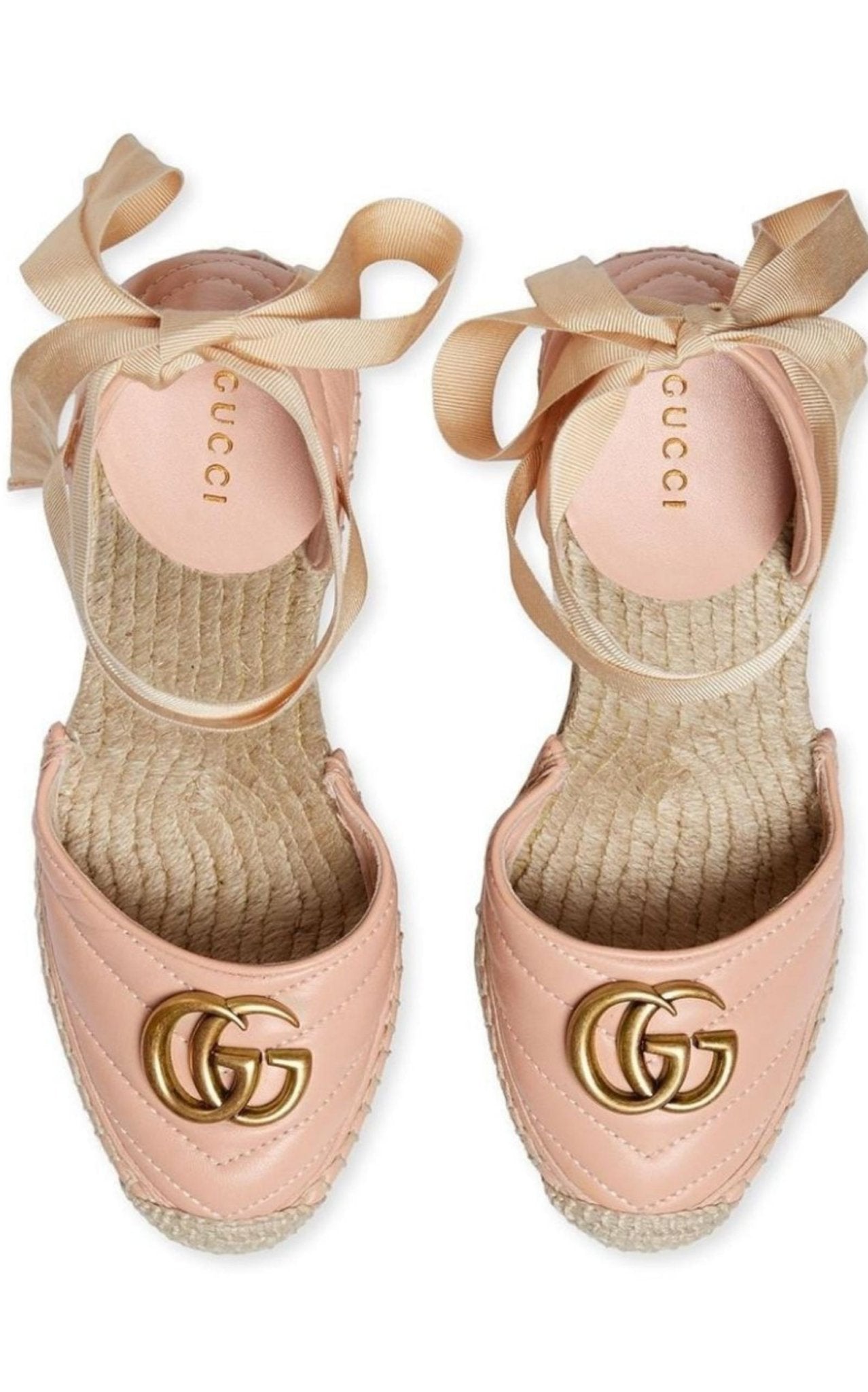 Gucci Leather Matelassé Platform Espadrilles - Runway Catalog