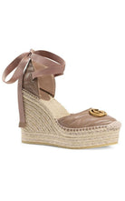 Gucci Leder-Plateau-Espadrilles – Laufsteg-Katalog