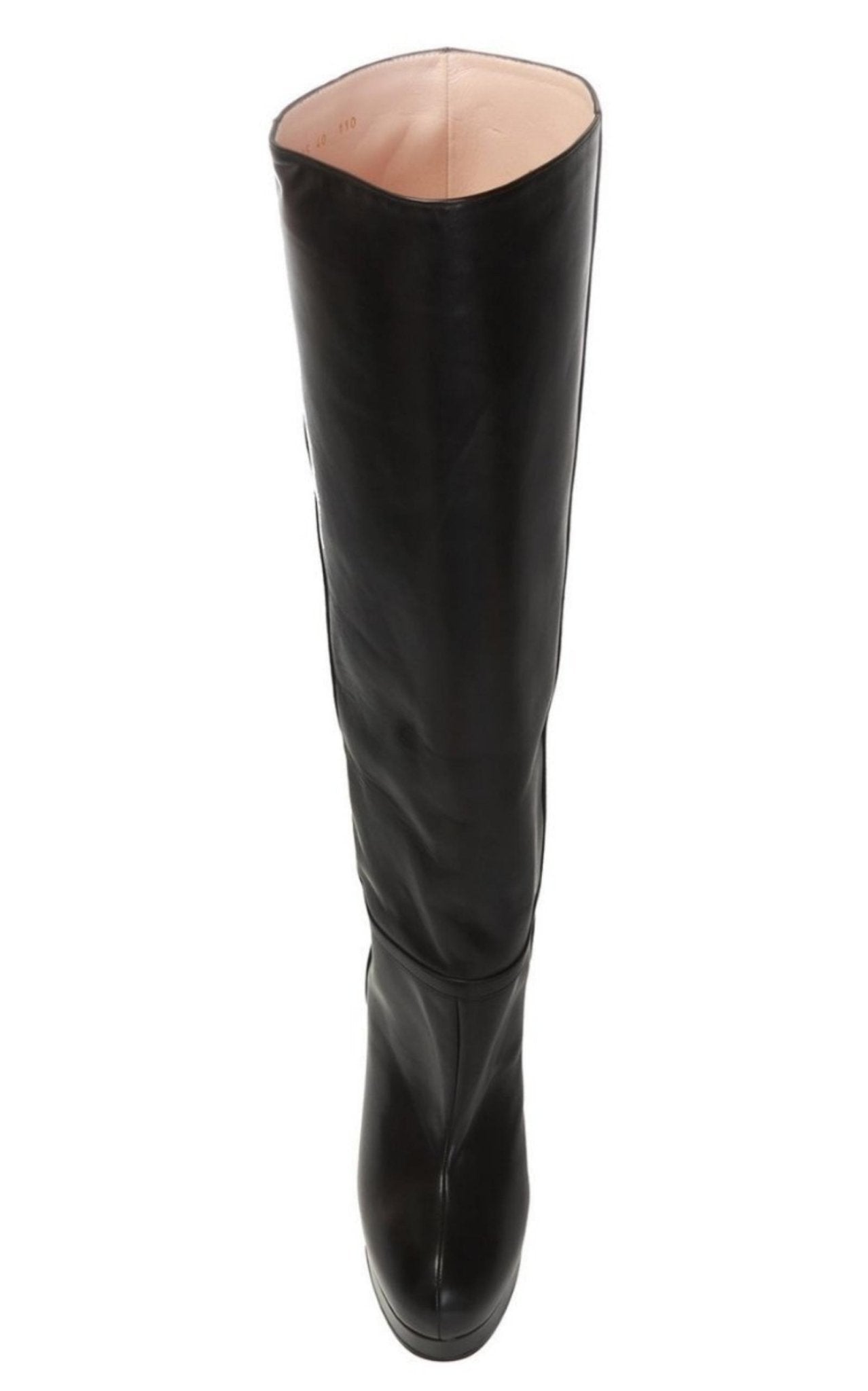 GUCCI ニーハイブーツ Gucci Leather Platform Knee High Boots