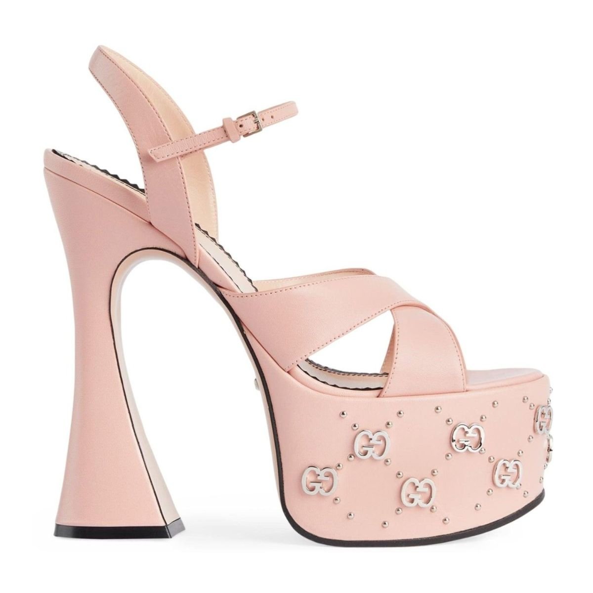 Sandales à plateforme en cuir Gucci 155 - Catalogue défilé