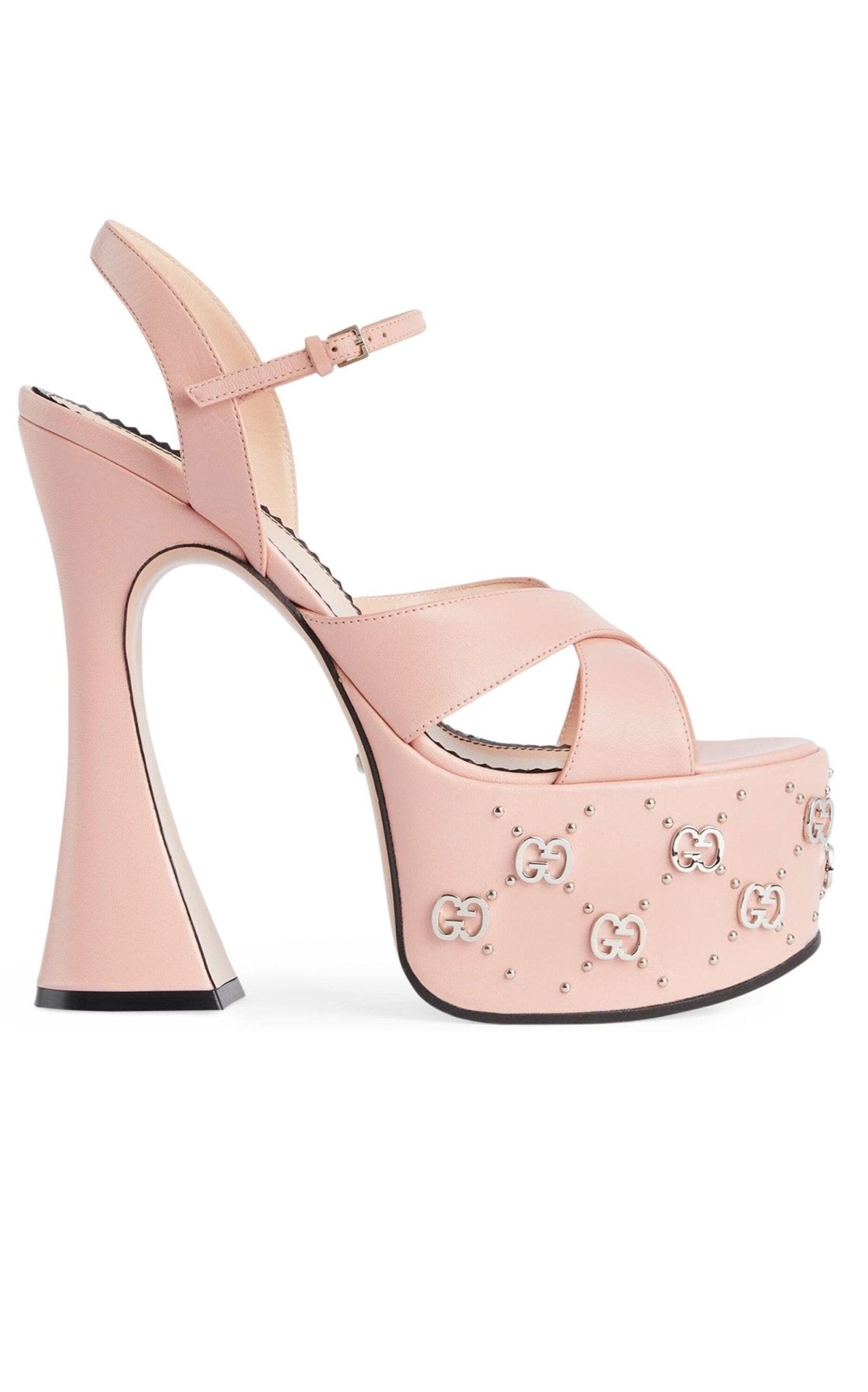 Gucci Leather Platform Sandals 155