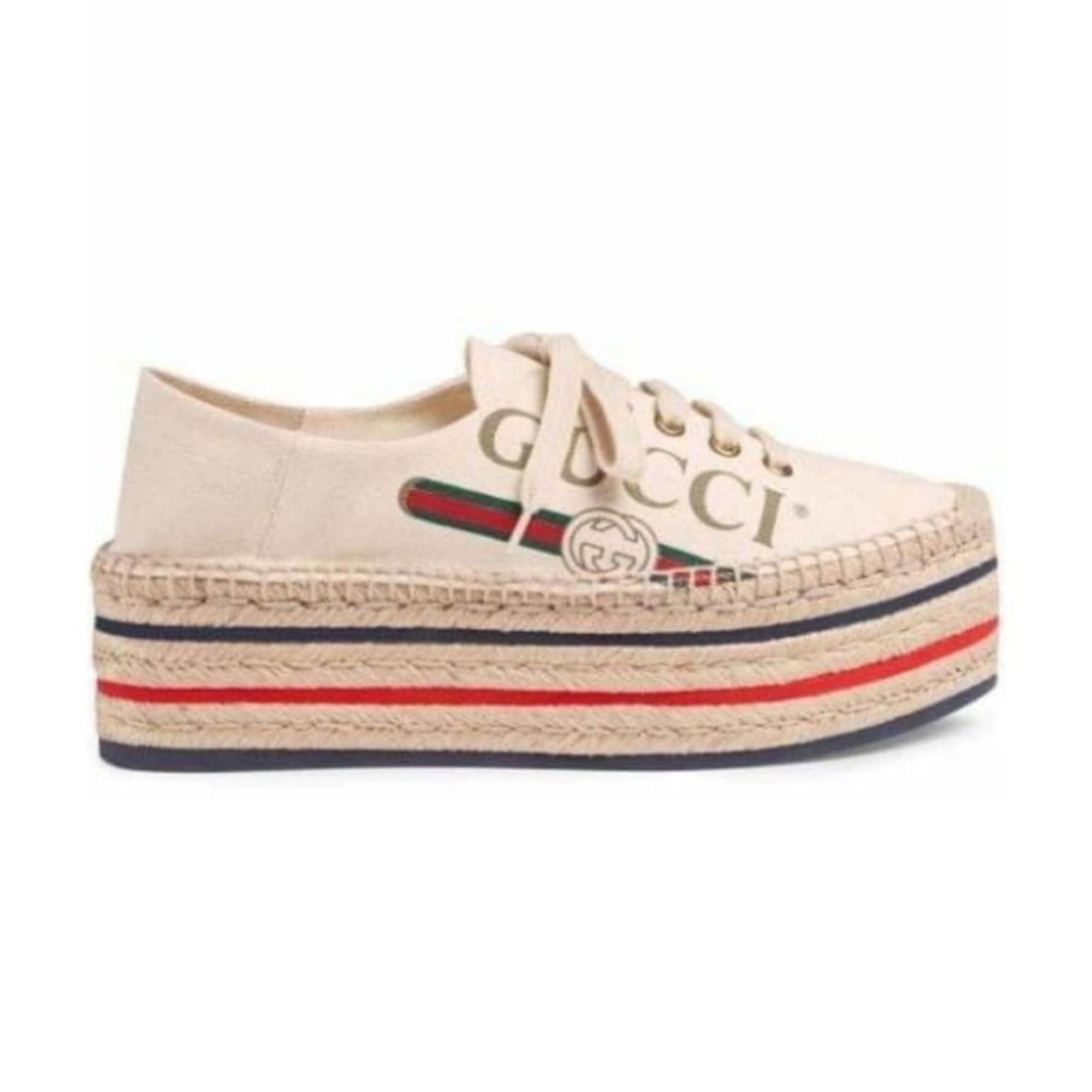 Gucci Logo Platform Espadrilles - Runway Catalog