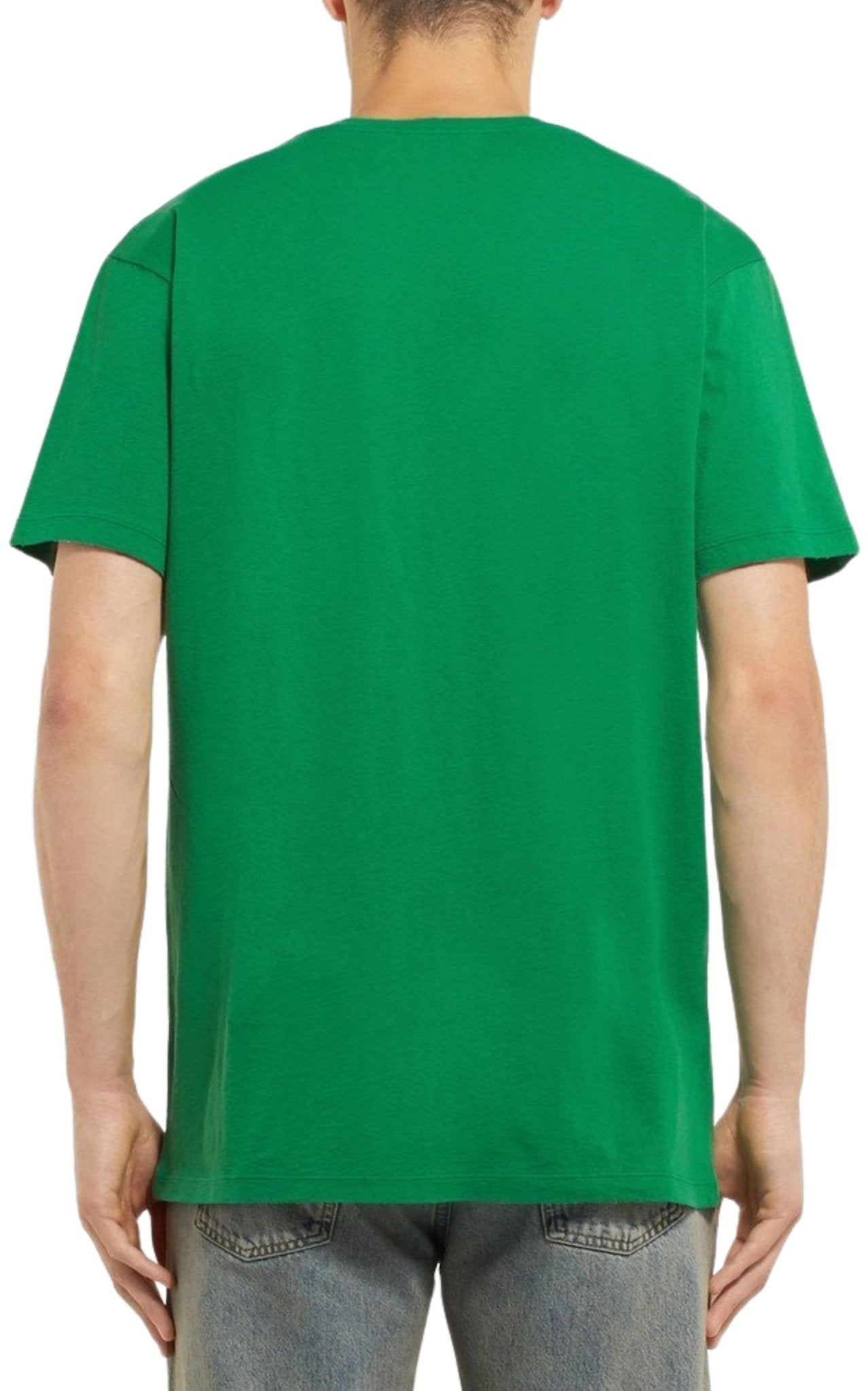 Gucci Logo-Print Cotton T-Shirt in Green - Runway Catalog