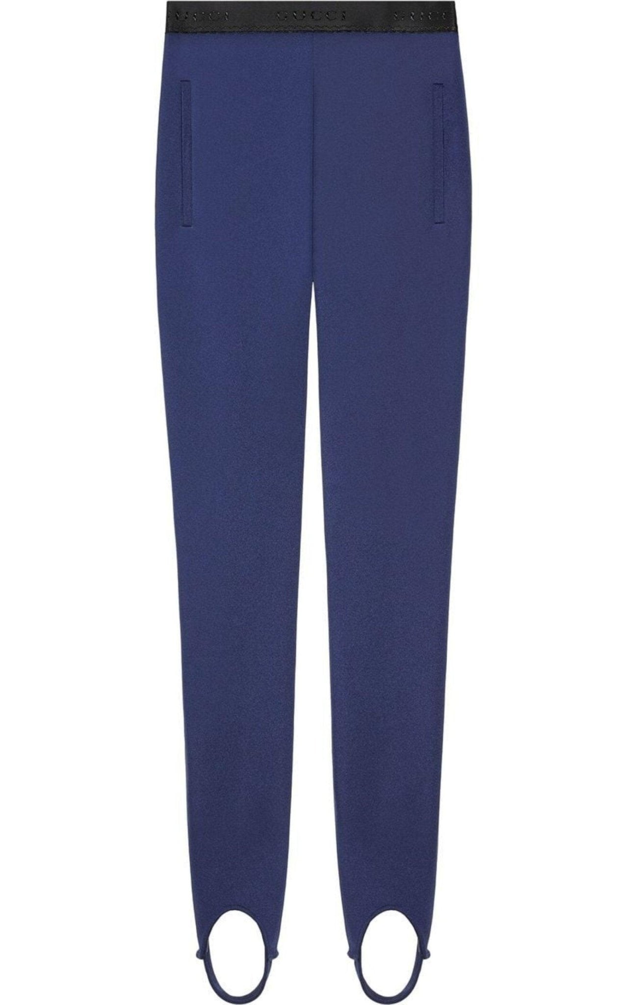 Gucci Logo Waistband Stirrup Leggings - Runway Catalog