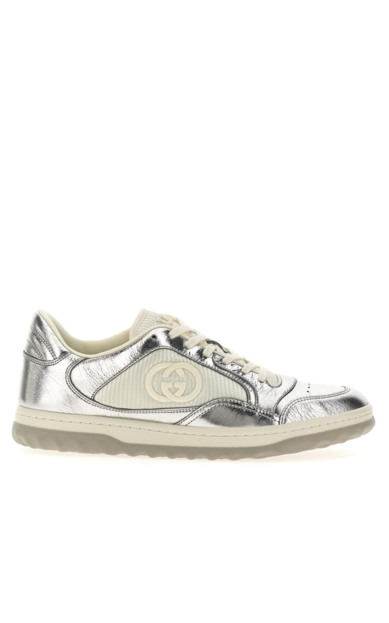 Gucci Mac 80 Silver Leather Sneakers