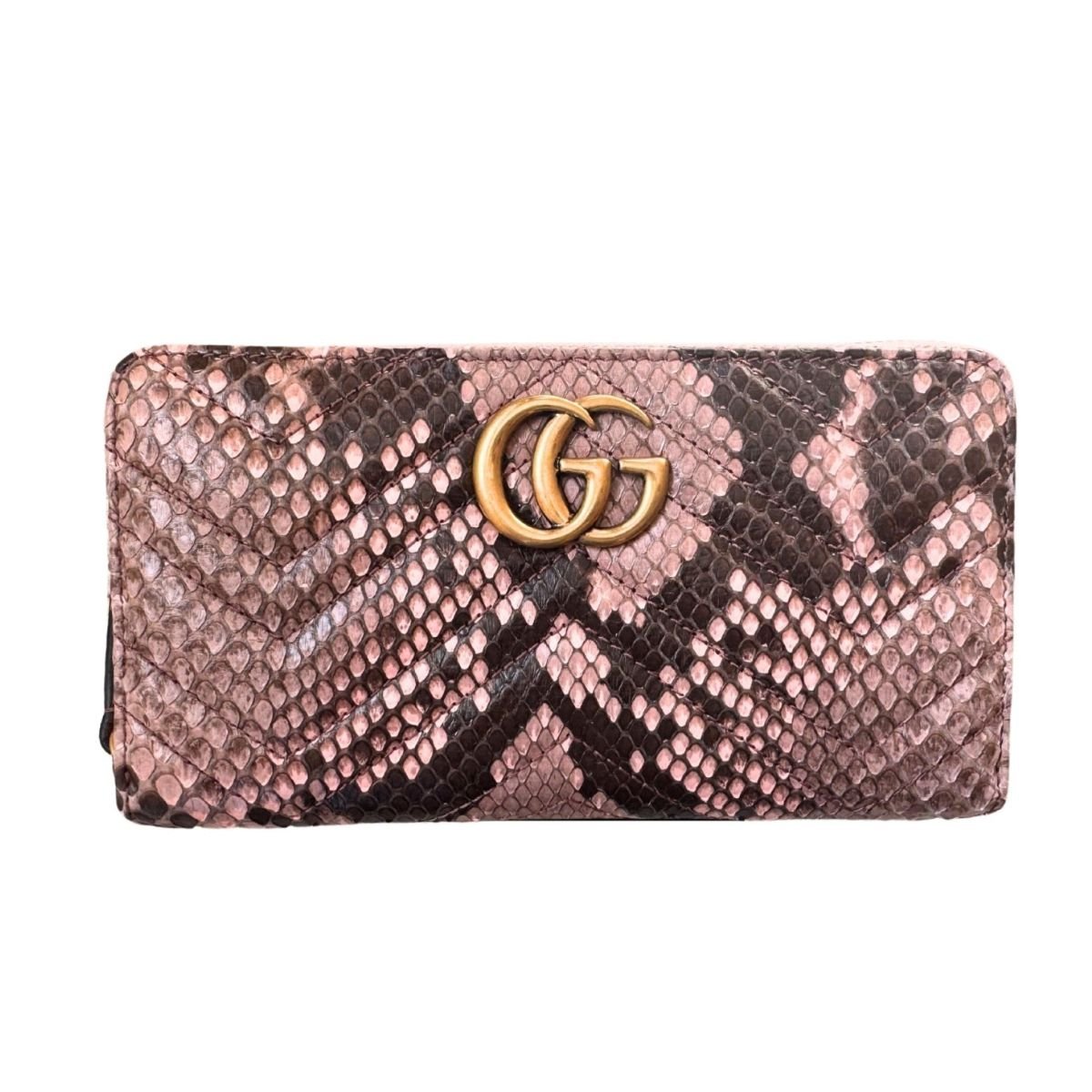 Gucci Marmont Zip Around Pink Wallet