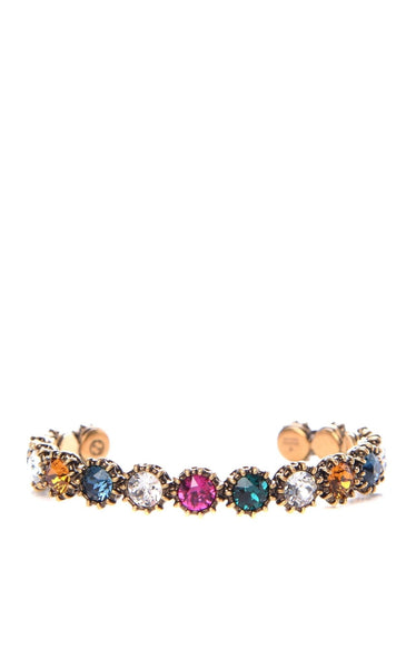 Gucci Metal Crystal Feline Cuff